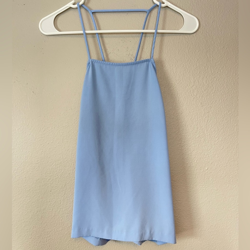 Forever 21 Open Back Baby Blue Tank Top. Size L